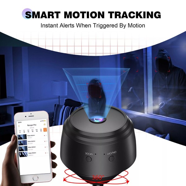 Mini Hidden Spy Camera Wifi Home Security 1080P HD Night Vision SD Card Webcam - Image 12