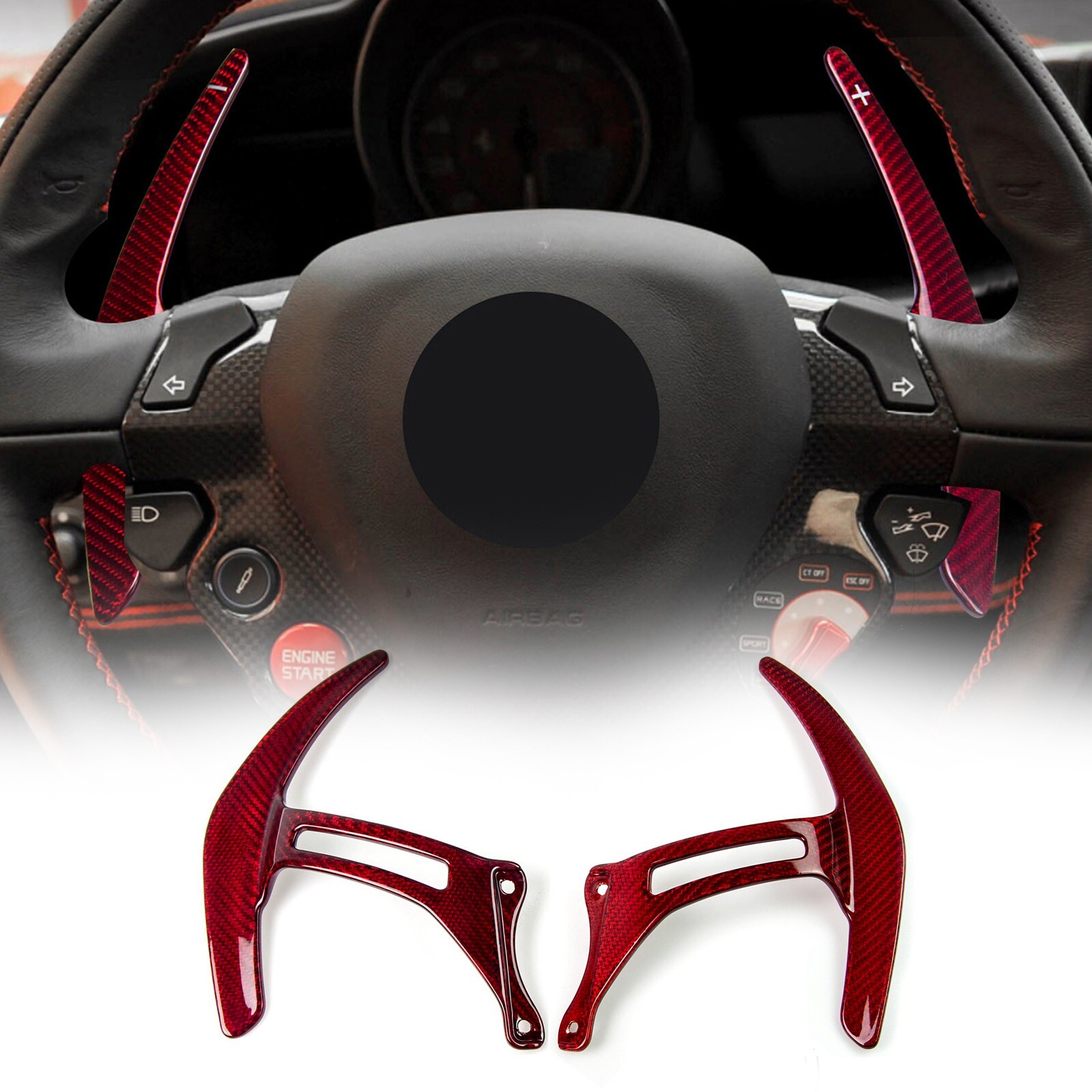 Interior Steering Wheel Shift Paddle For Ferrari 458 Italia