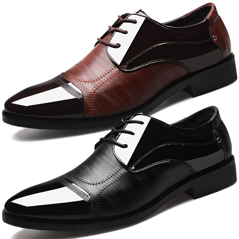 Geschäft Lackschuhe Herren Hochzeit Schnürschuh Halbschuhe Lederschuhe Anzug