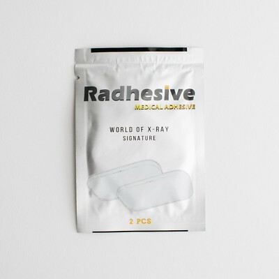 RADHESIVE pack of (10) Medical Adhesive Strips with Gray X-Ray Marker Holder