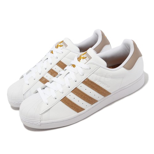 

adidas Originals Superstar White Brown Мужская пробковая повседневная обувь унисекс GY0013, Белый, Superstar