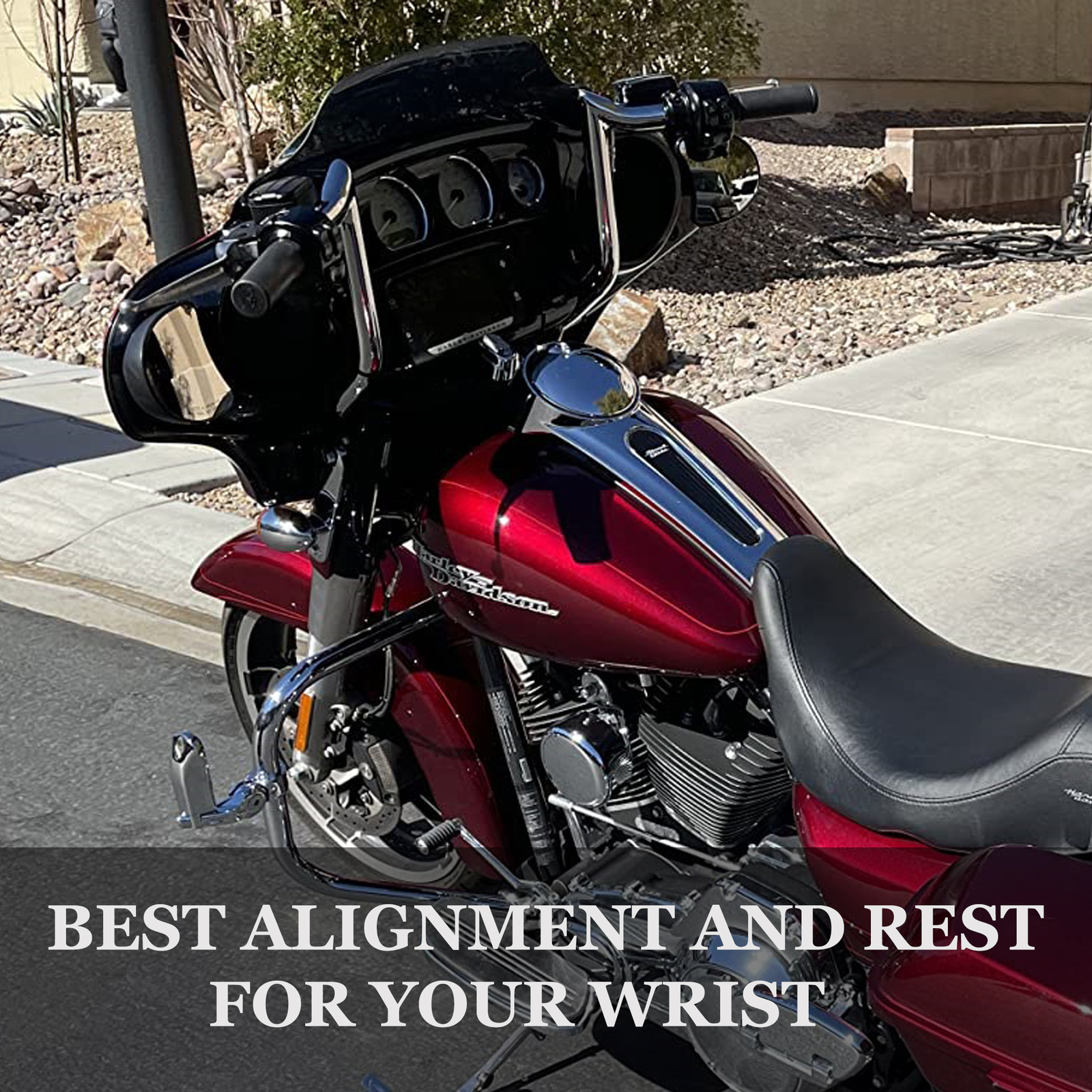 Solid 10'' Ape Hangers Handle Bar for Harley Touring Electra Glide Handlebars