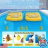 ZOOMBROS Pool Cornhole 2 Sets, 6 Bean Bags Toss Games with 4 Anchor Bags, Inflatable Cornhole Pool Game Floating Pool Toys for Adults Teens and Family (Yellow), Large