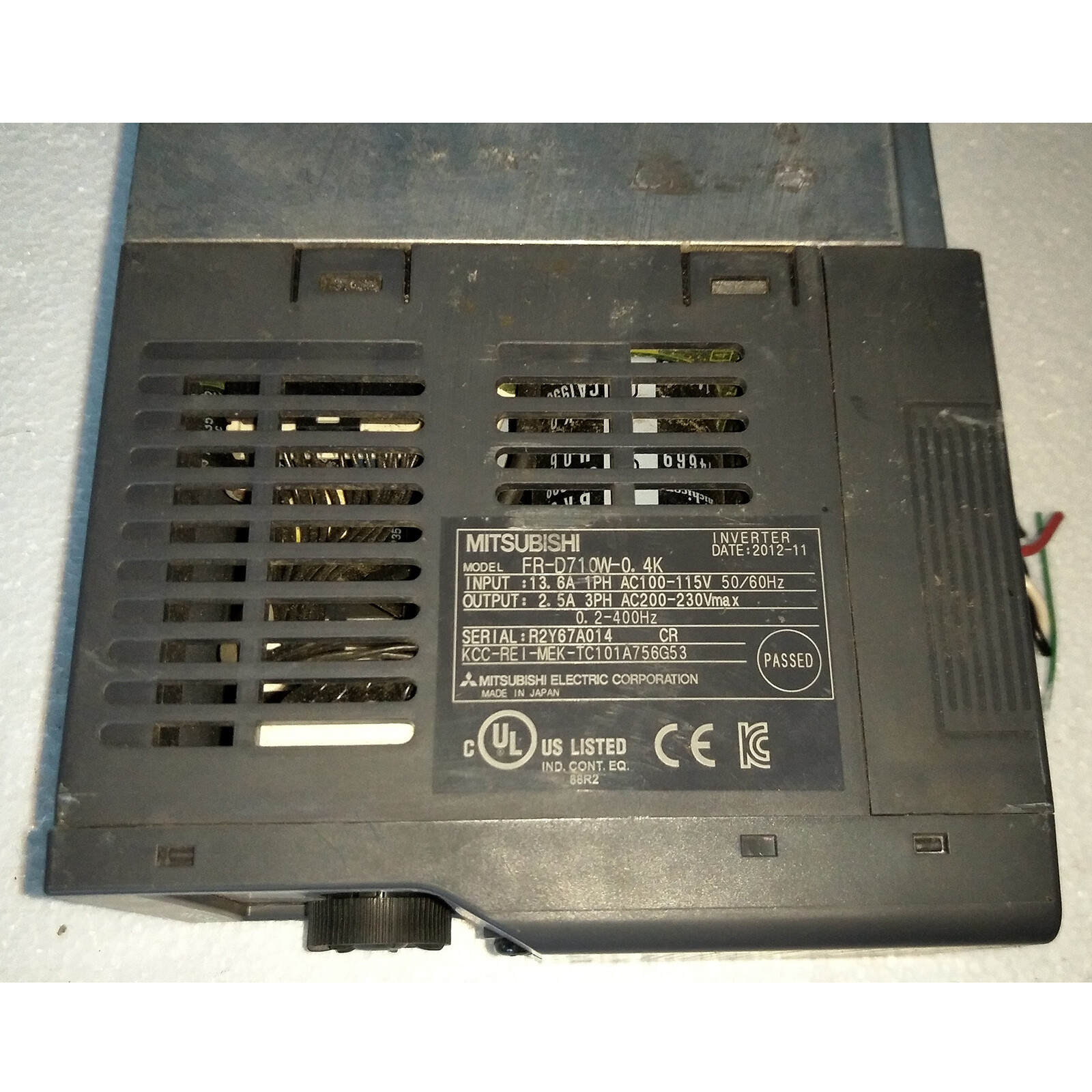 1PC Used MITSUBISHI Inverter FR-D710W-0.4K D700 0.4KW 100V