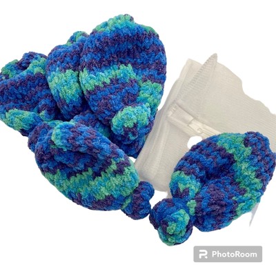Handmade Crochet Reusable Water Balloons Set with Wash Bag - Eco-Friendly Fun