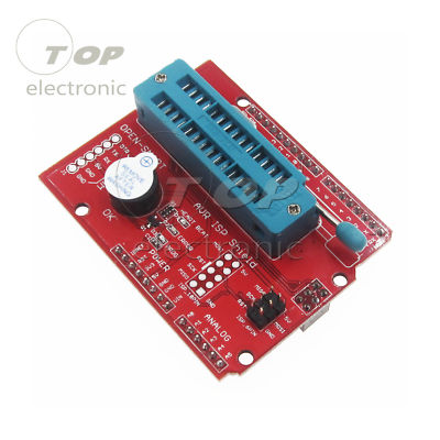 AVR ISP Shield Burning Burn Bootloader Programmer for Arduino Test Block Module