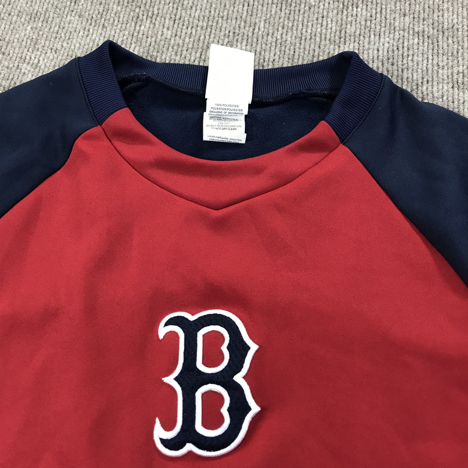 Boston Red Sox Jacket Mens Large MLB Baseball Therma Base Majestic Pullover