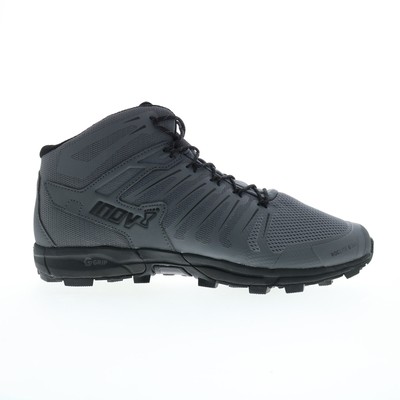 Мужские треккинговые ботинки Inov-8 Roclite G 345 001016-GYBK из серой сетки на шнуровке