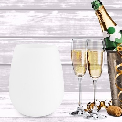Portable Transparent Silicone Wine Glass Drinking Cup For Outdoor Party Barbecue