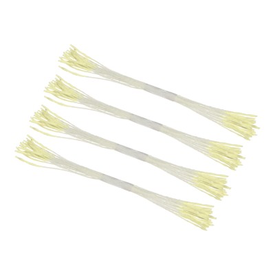 100-Pack Mini Double Heads Artificial Flower Stamen Pistil [Light Yellow]