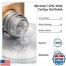 Bevimee Cat Eye Gel Nail Polish, Silver Glitter Magnetic Cat Eye Nails With Magnet Stick, For Holographic Shimmer Cateye Effect, UV Velvet Nail Art Manicure Salon DIY Home, 12ML