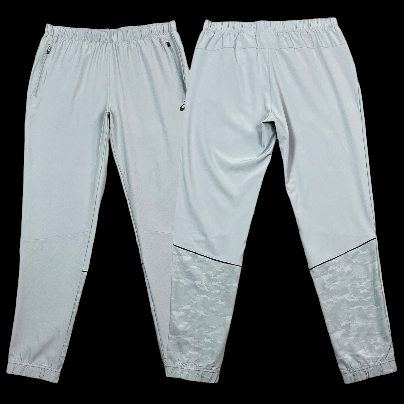 パンツ ASKYURSELF / zip flare canvas jogger L Asics Mens Athletic Woven Jogger Pants Size L (33X31)Gray