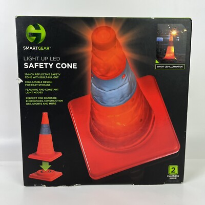 Smart Gear STG-6240-MX 17-Inch Portable Light Up LED Safety Cone 