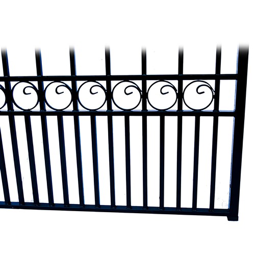 ALEKO London Style Garden Yard Ornamental Steel Single Swing 14 ft Driveway Gate