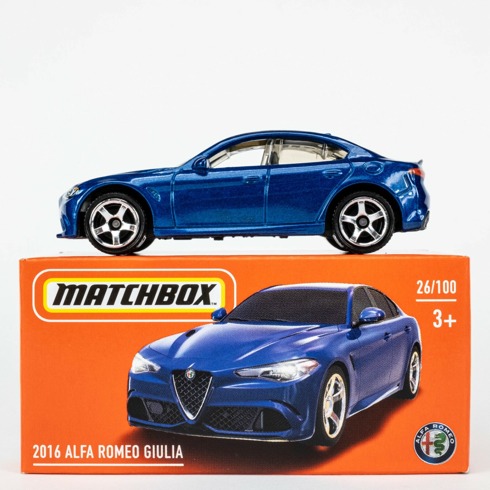 2022 Matchbox Power Grabs #26 2016 Alfa Romeo Giulia
