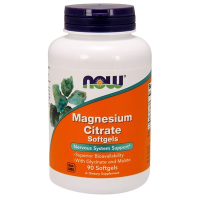 NOW Foods Magnesium Citrate, 400 mg, 90 Softgels