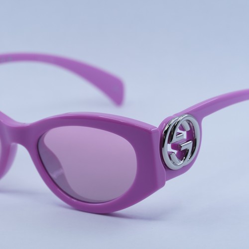 Pre-owned Gucci Gg1691s 003 Pink/pink Silver Mirror 54-19-145 Sunglasses Authentic