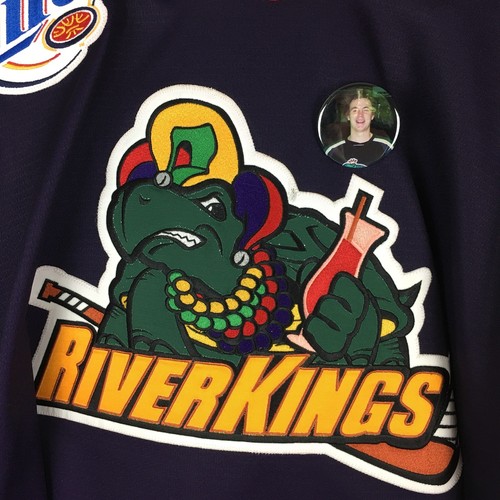 Memphis River Kings Game Worn Jersey Signed McBrien #20 2006 Mardi Gras