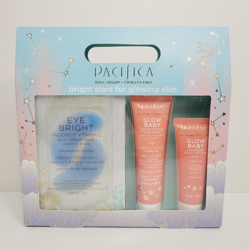Pacifica Glow Baby Beauty Bright Stars for Glowing Skin Travel Set New In Box