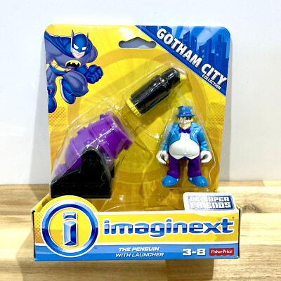 Imaginext The Penguin With Launcher, Batman DC Super Friends Gotham City - NEW