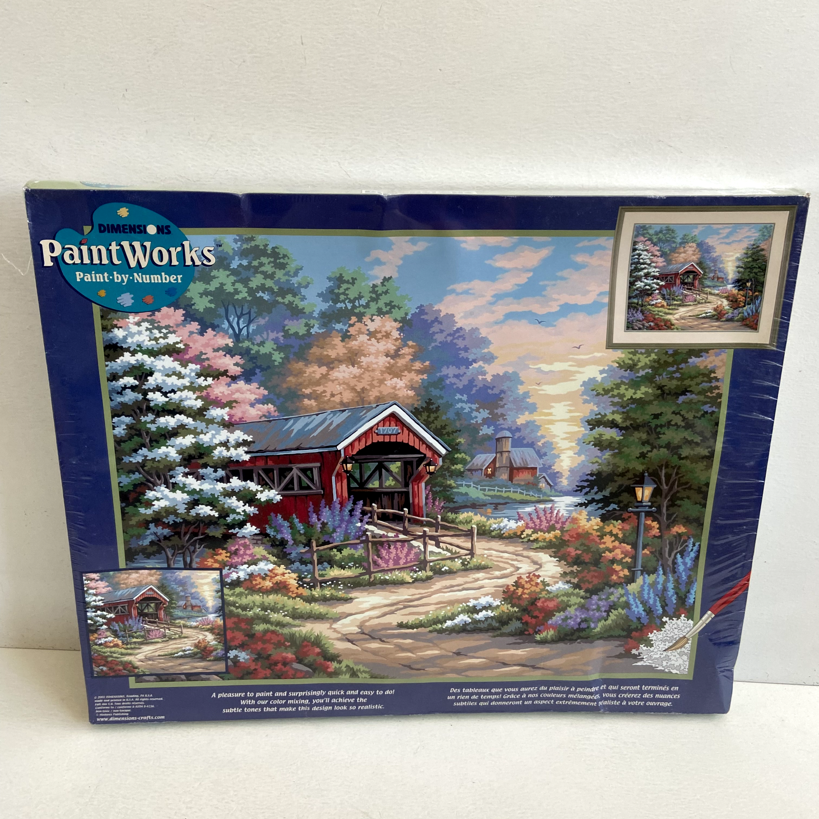 Dimensions PaintWorks Paint By Number Scenic Bridge 20 x 16 