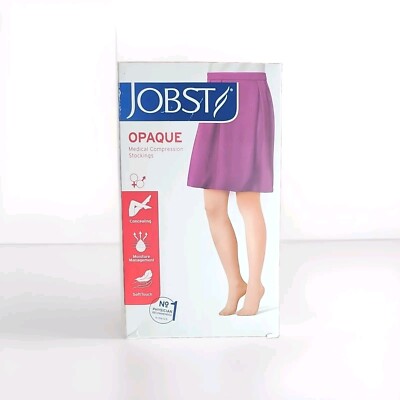 Compression Stockings Opaque 30 40 Thigh High Closed Toe Dot Large