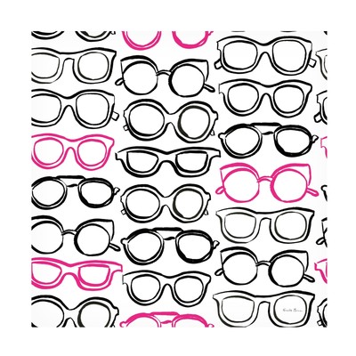 'Think Pink Pattern VII' Canvas Art by Farida Zaman