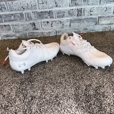 Under Armour Glory Mc Lacrosse Cleats White Women's Size 8.5 3024280-100
