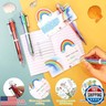 30 Set End of Year Student Gifts 6 in 1 Multicolor Ballpoint Pen Summer Encourage Card Bulk, Graduation Gift for Students, Last Day of School Party Favors from Teacher, Classroom Birthday Prizes