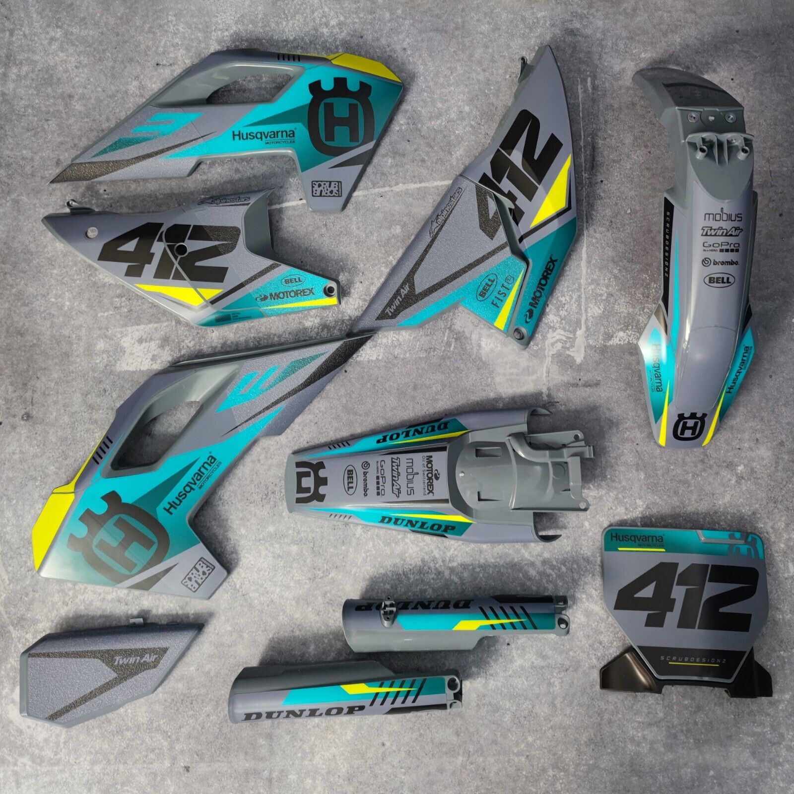 Graphics Set For HUSQVARNA TC/FC 2019-2022 | eBay