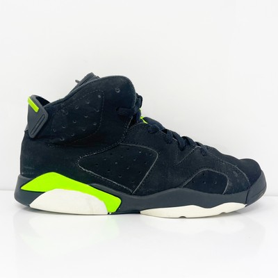 

Nike Boys Air Jordan 6 384666-003 Черные кроссовки для баскетбола Размер 3Y, Черный, Air Jordan 6