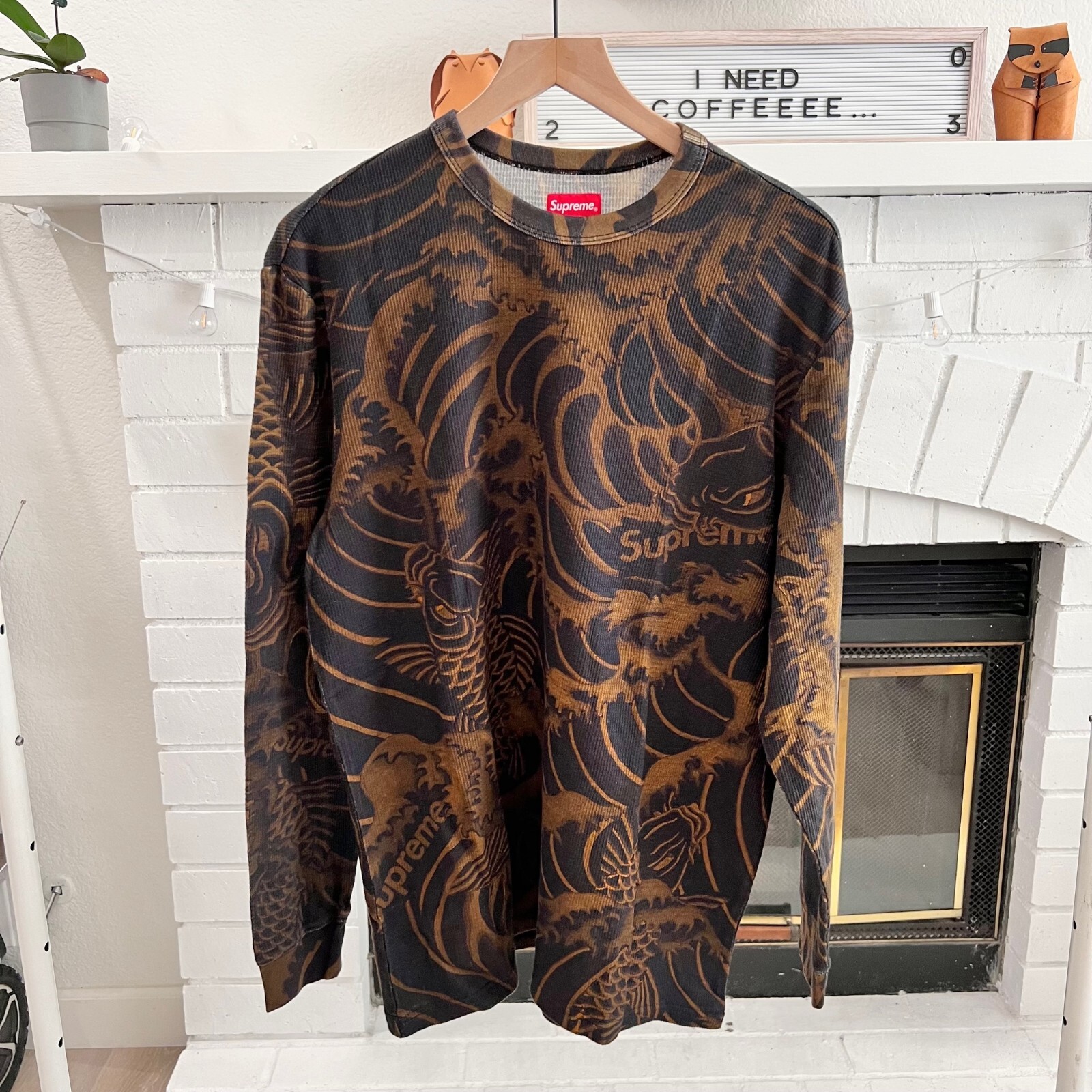 20ss Supreme Waves L/S Top Multicolor M
