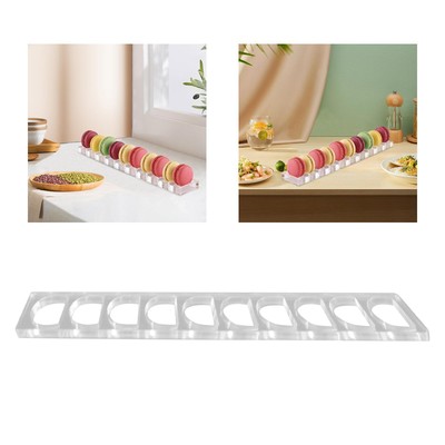 Macaron Stand Clear Dessert Display Tray for Weddings Parties Bread Biscuit