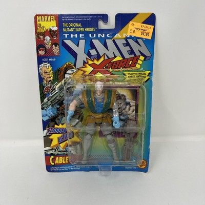 The Uncanny X Men X-Force Cable Figure Clobber Action Marvel Toy Biz Open READ