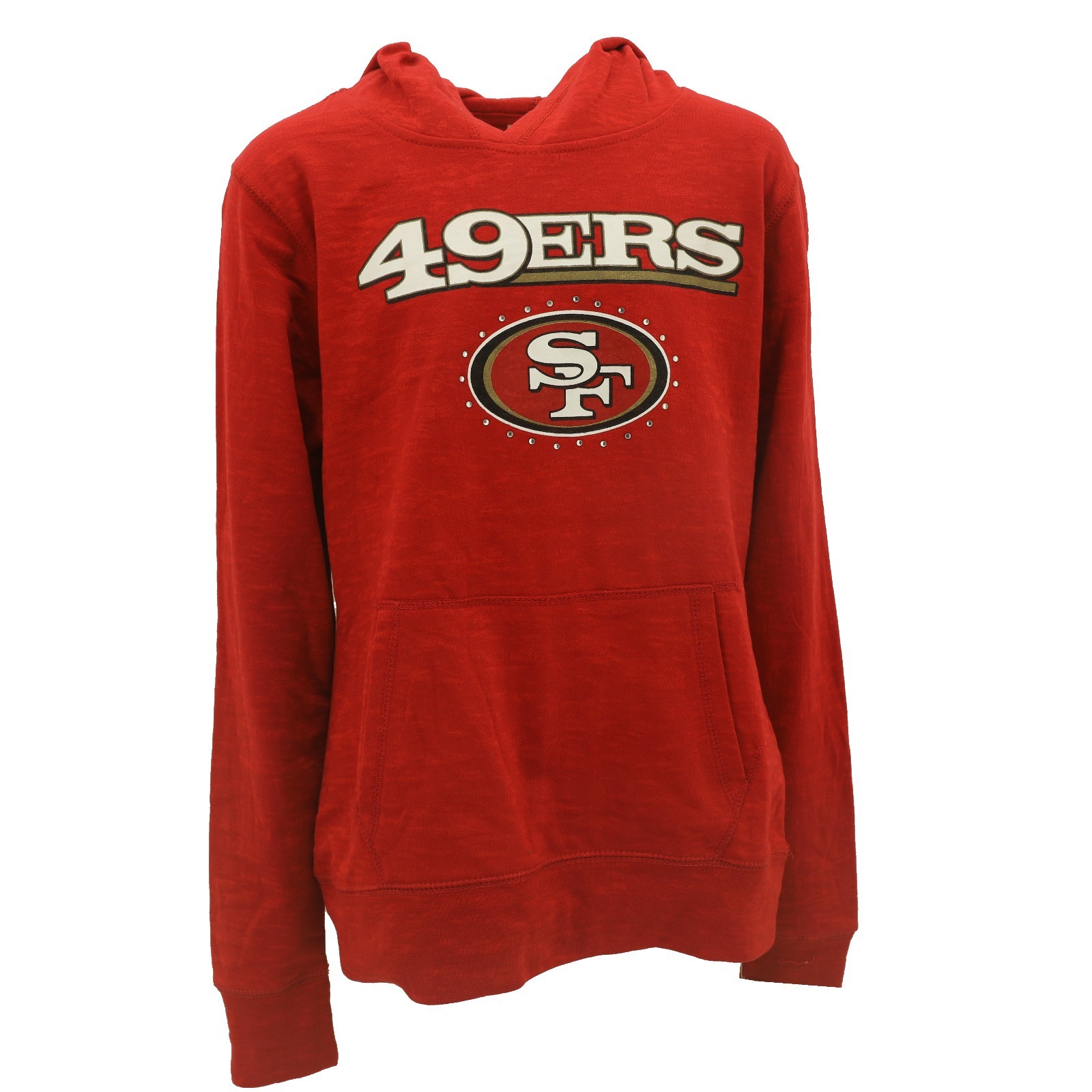 14//16 Performance Hooded Sweatshirt San Francisco 49ers Team Apparel Youth Size Large