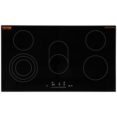 VEVOR 36 in Built-in Electric Cooktop Radiant Ceramic Cooktop 5 Burners