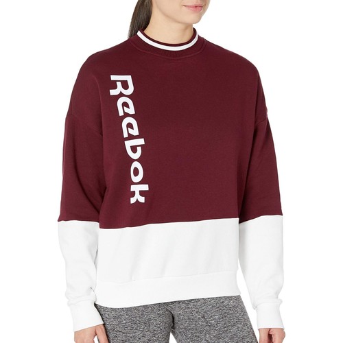 

[FU2187] Женская толстовка Reebok Training Essentials с круглым вырезом и логотипом, Maroon