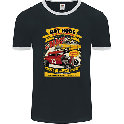 Hot Rod Custom Vintage Brooklyn New York City Mens Ringer T-Shirt FotL