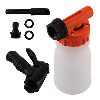 1L Foam Cannon Car Wash Sprayer Adjustable Soap Ratio Quick Connect Hose