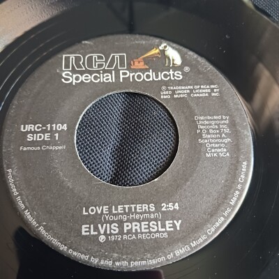 Elvis Presley   Love Letters / King Of The Whole Wide World (RCA   URC 1104)