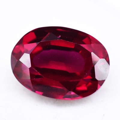 7.10ct 12x9mm Oval Natural Blood Red Ruby Mozambique CERTIFIED Loose Gemstone