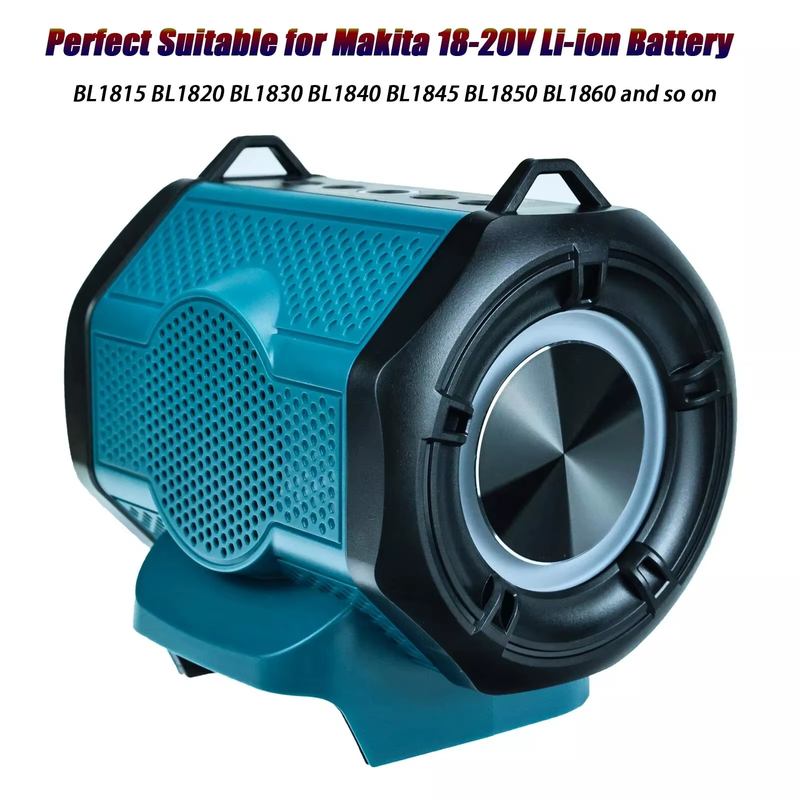 Portable Speaker for Makita Battery with USB Type-C Port Bluetooth-compatible Lo