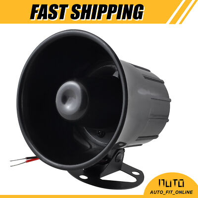 ONE DC 12V 15W Replacement One Tone Car Security Alarm Siren Horn Universal