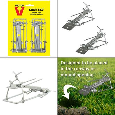 Easy-set Outdoor Gopher Trap (2-pack) | Set Victor Easy Twin Adc In Nuisance