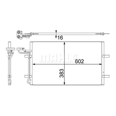 MAHLE Air Conditioning Condenser AC 410 001S FOR V50 S40 C30 C70 Genuine Top Ger