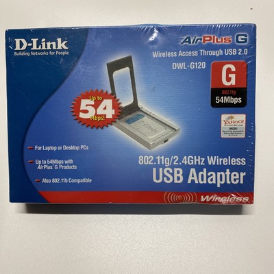 D-link AirPlus G DWL-G120 Wireless USB Adapter - NEW SEALED IN BOX