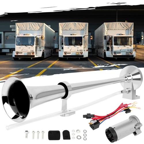 150DB Single Trumpet Air Horn Compressor Kit For Van Train Car Truck Boat 12V