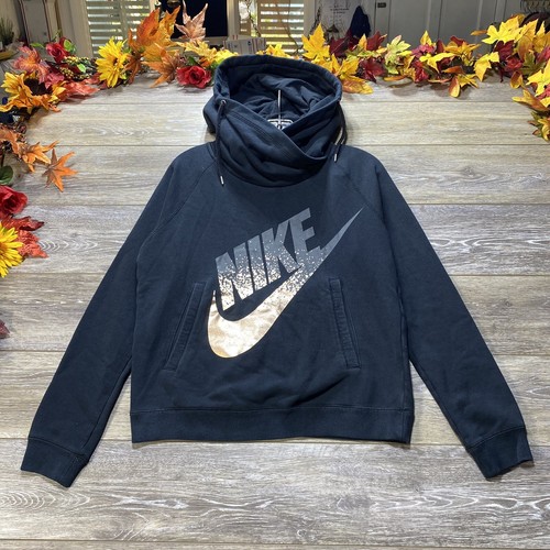 black nike with rose gold swoosh