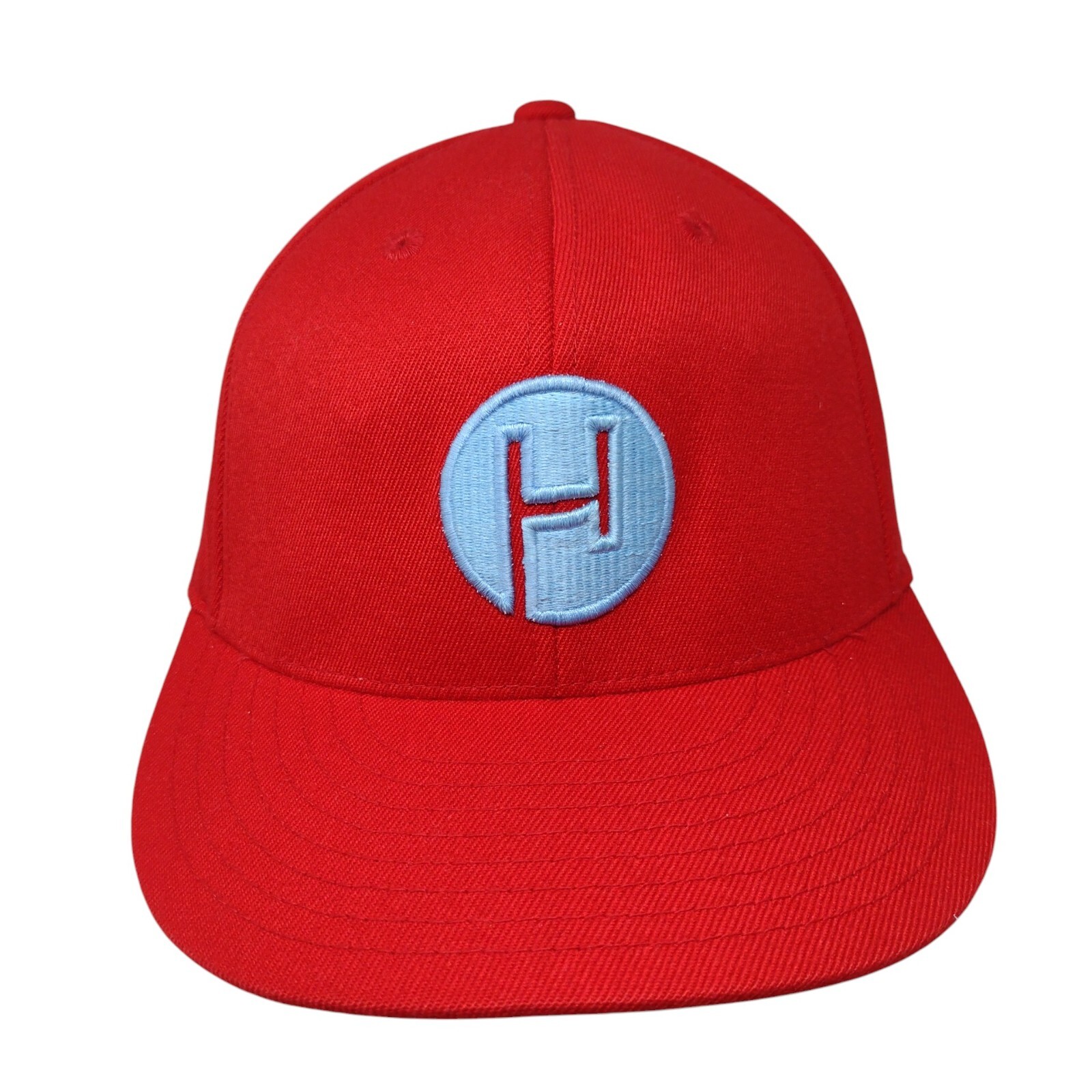 Vivint Solar 210 Fitted Hat Red Size 7 1/4-7 5/8 Embroidered 6