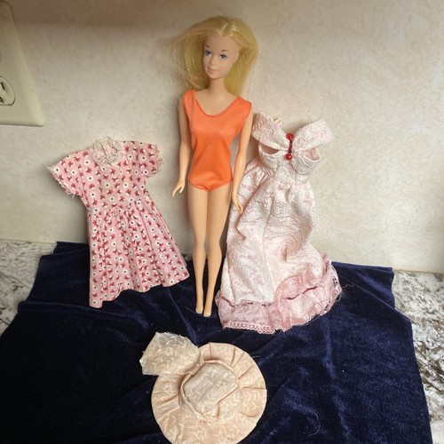 Vintage Mattel Barbie Doll 1958 KOREA with 3 Outfits